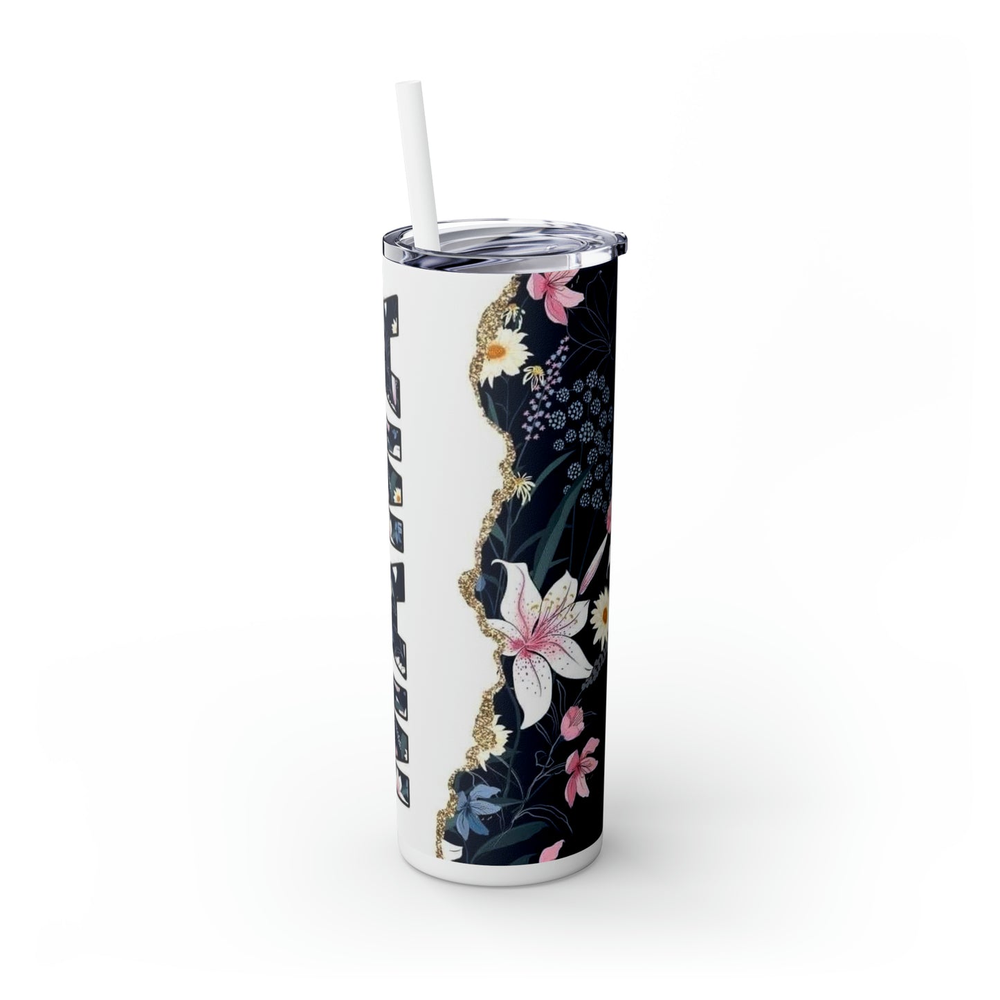 Skinny Tumbler with Straw, 20oz