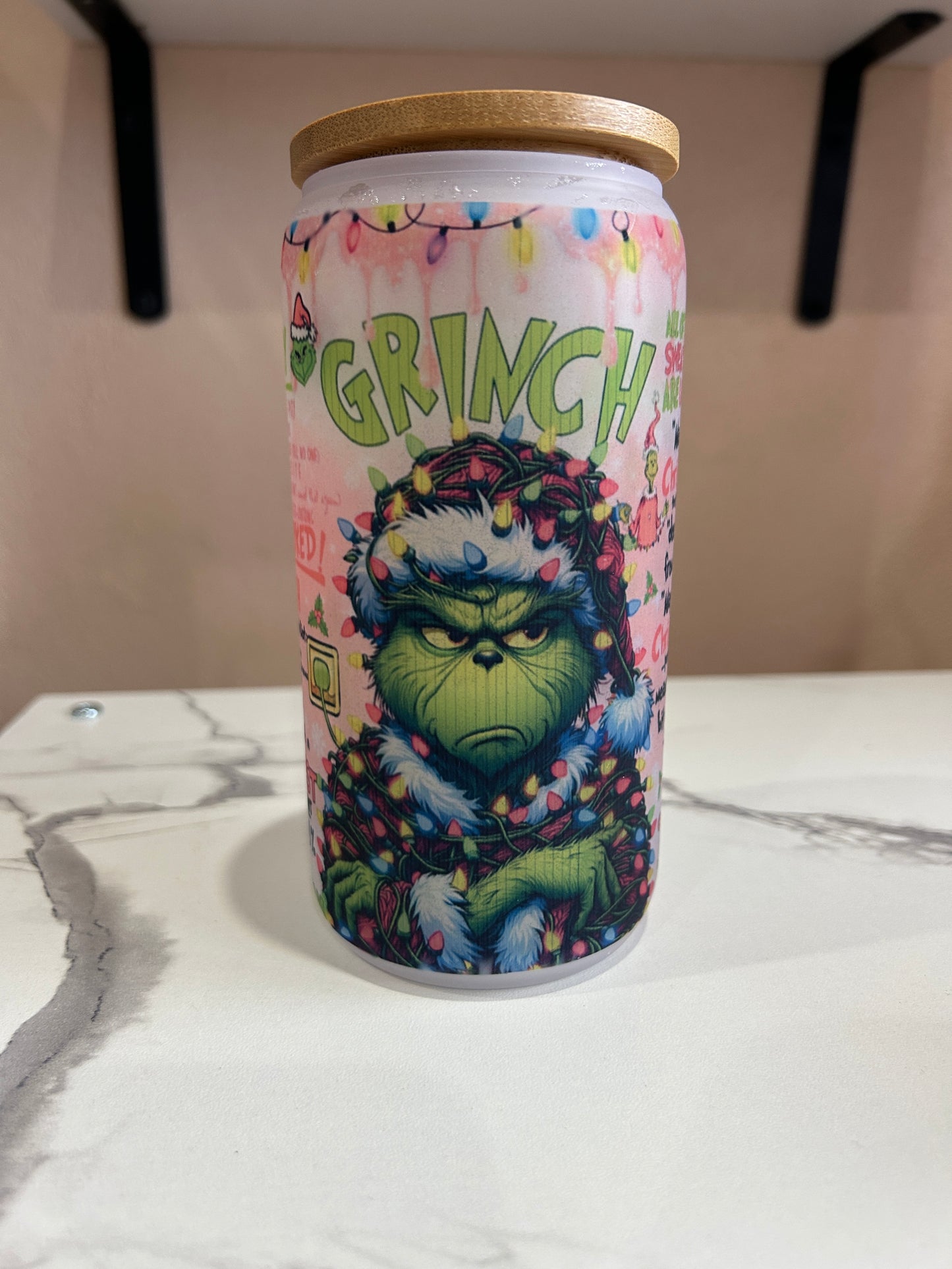 Grinch Glass Tumbler