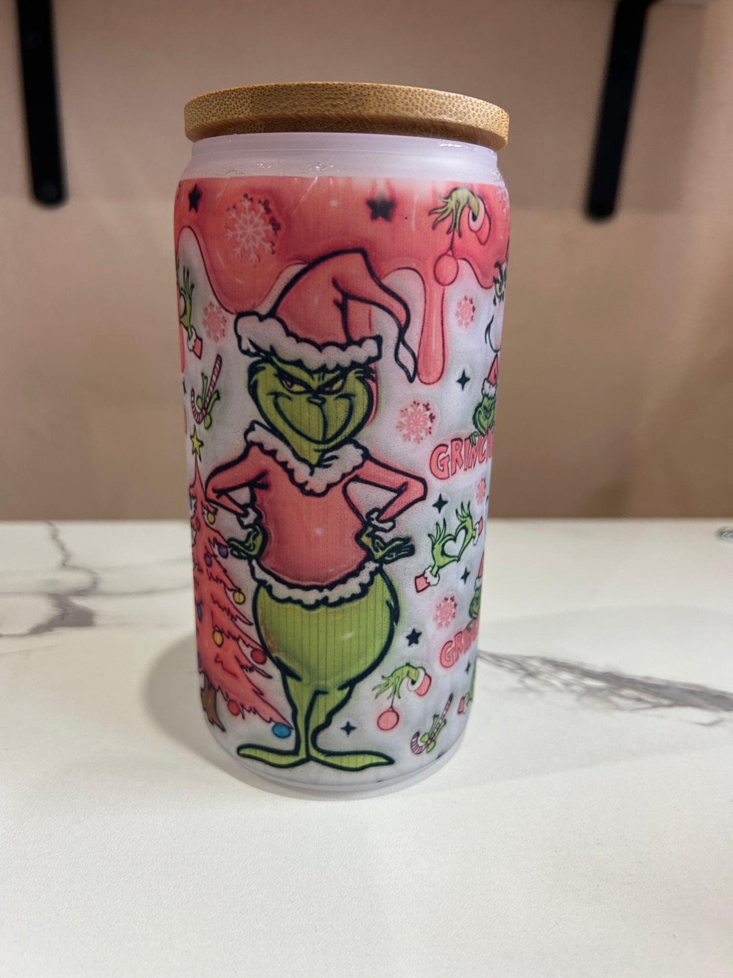 Grinch Glass Tumbler