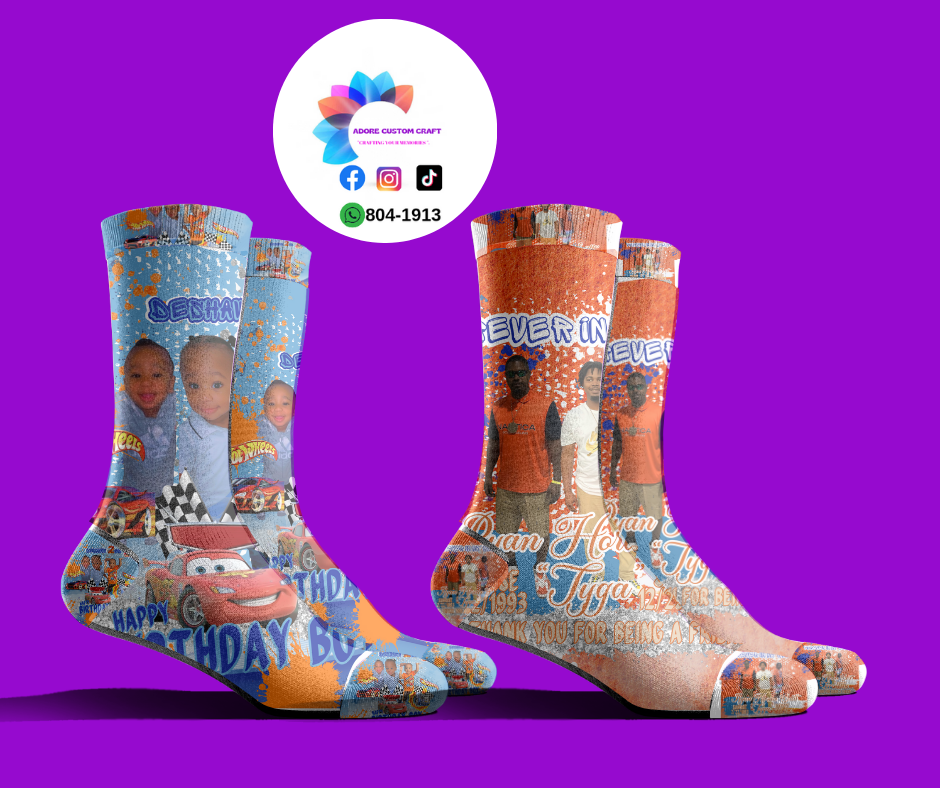 Adult Personalized Photo socks