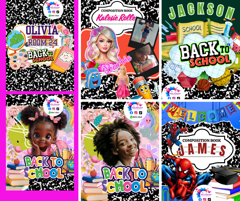Editable Note Book Template & Custom Notebook Service