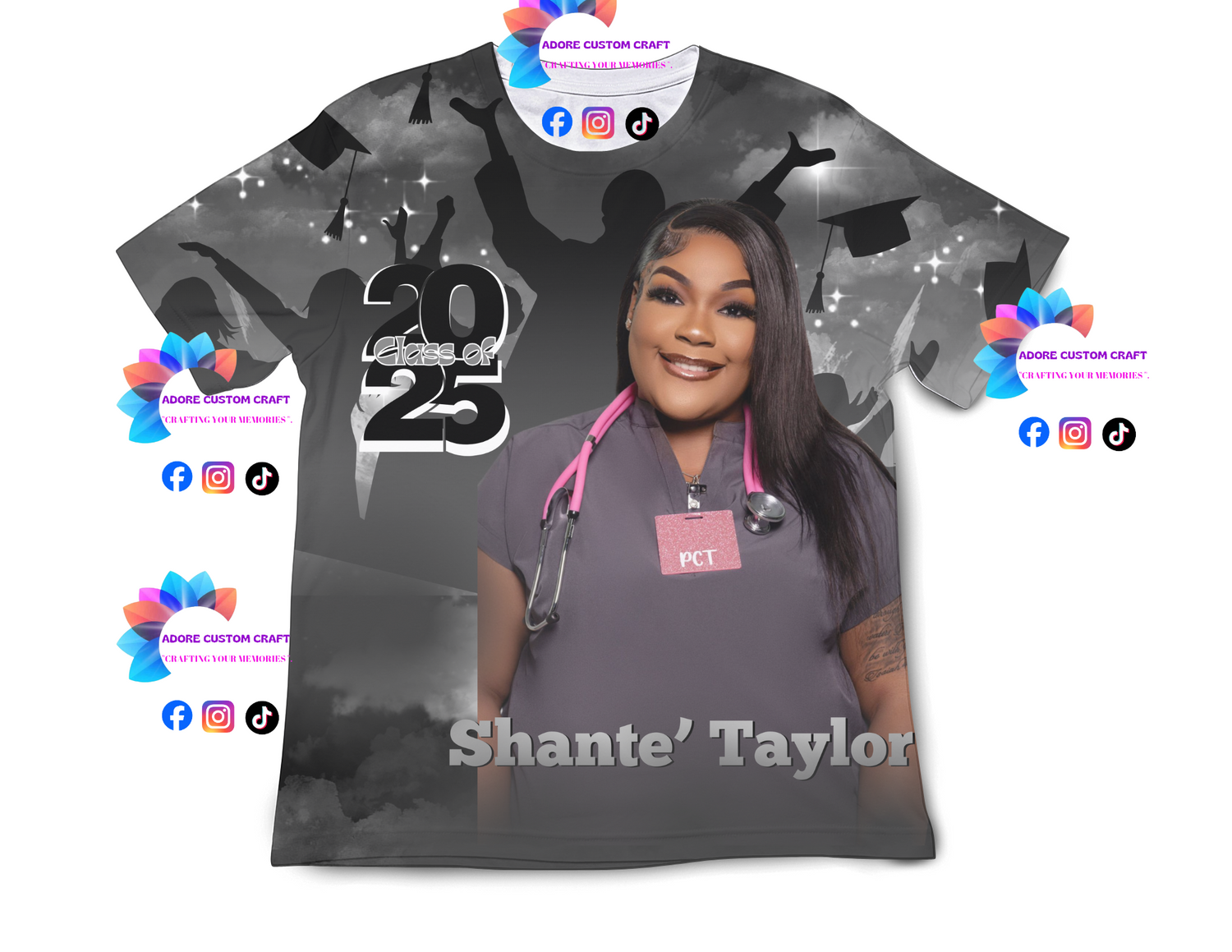 Editable 3D T-shirt & Dress Graphic Design