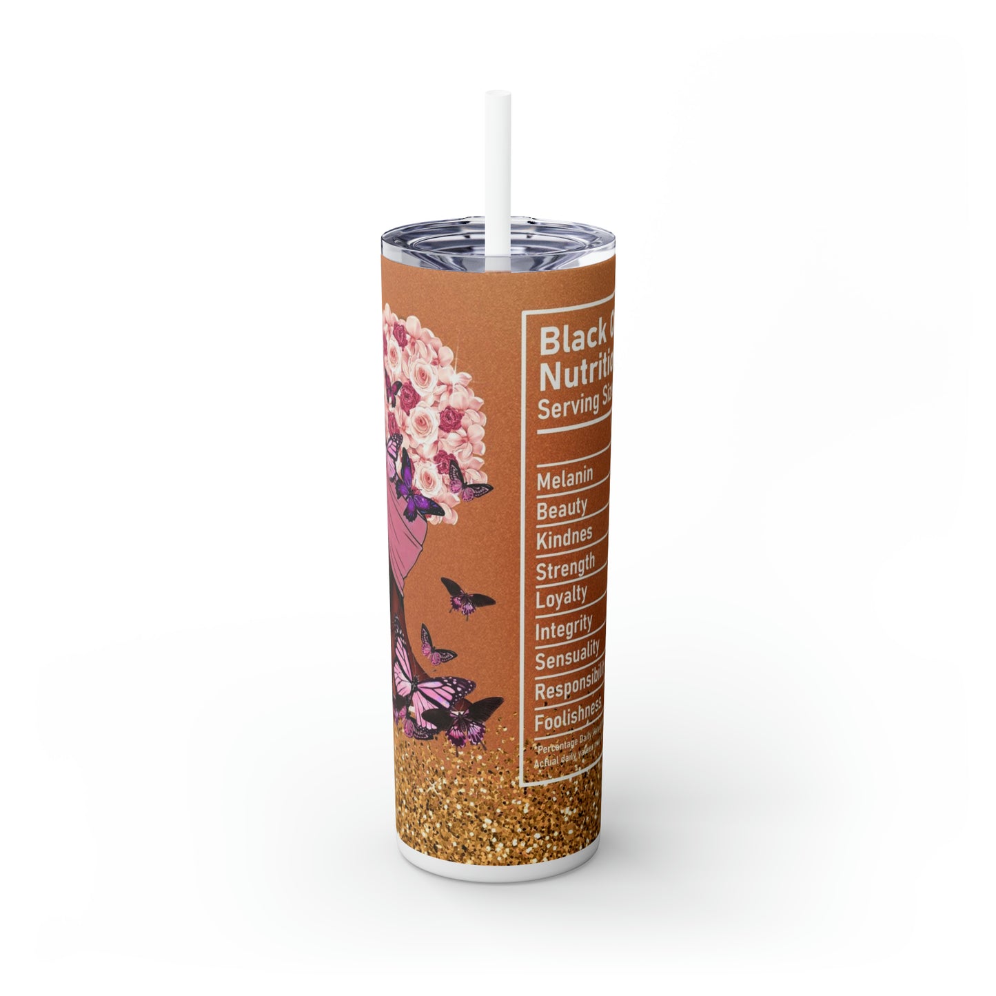 Skinny Tumbler with Straw, 20oz
