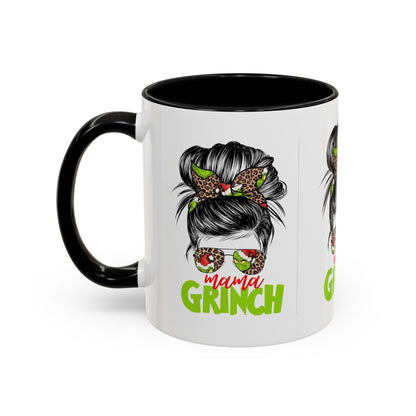 Mama Grinch Accent Coffee Mug (11, 15oz)
