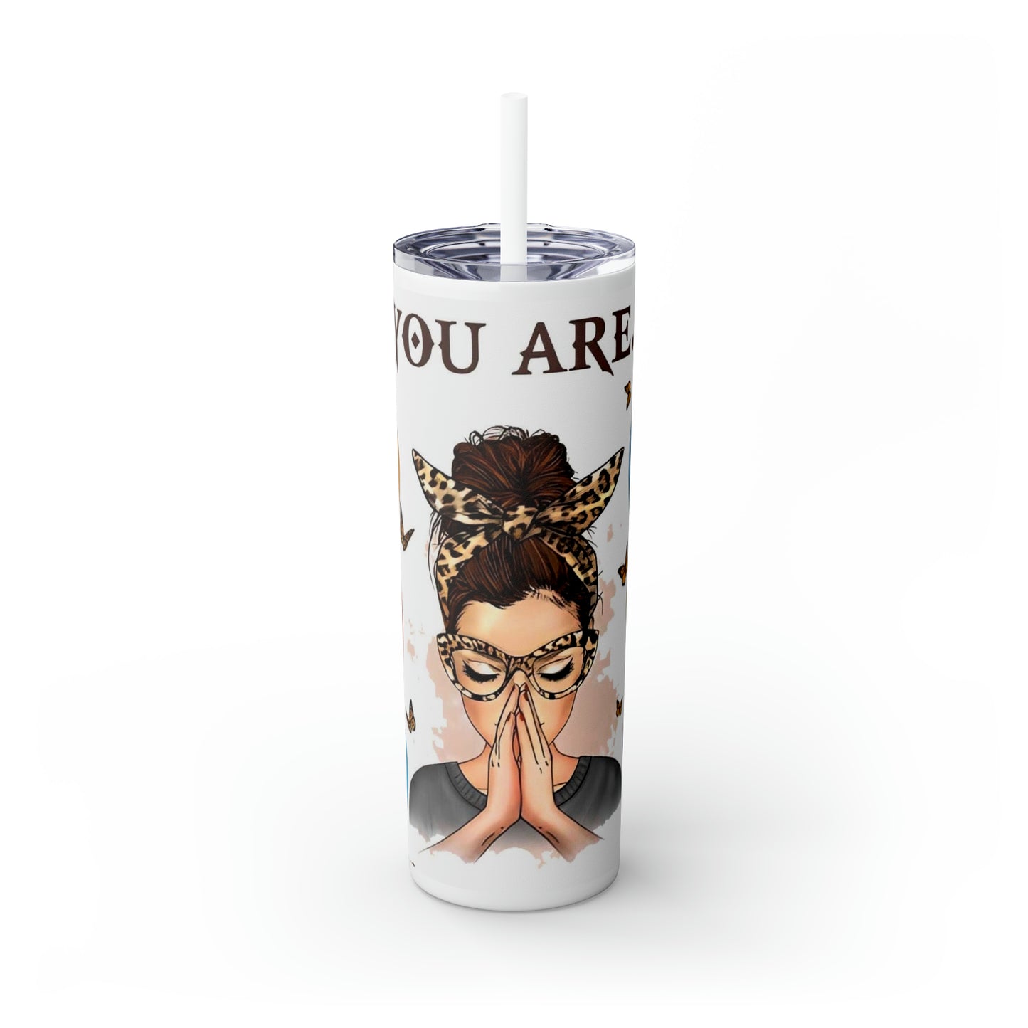 Skinny Tumbler with Straw, 20oz