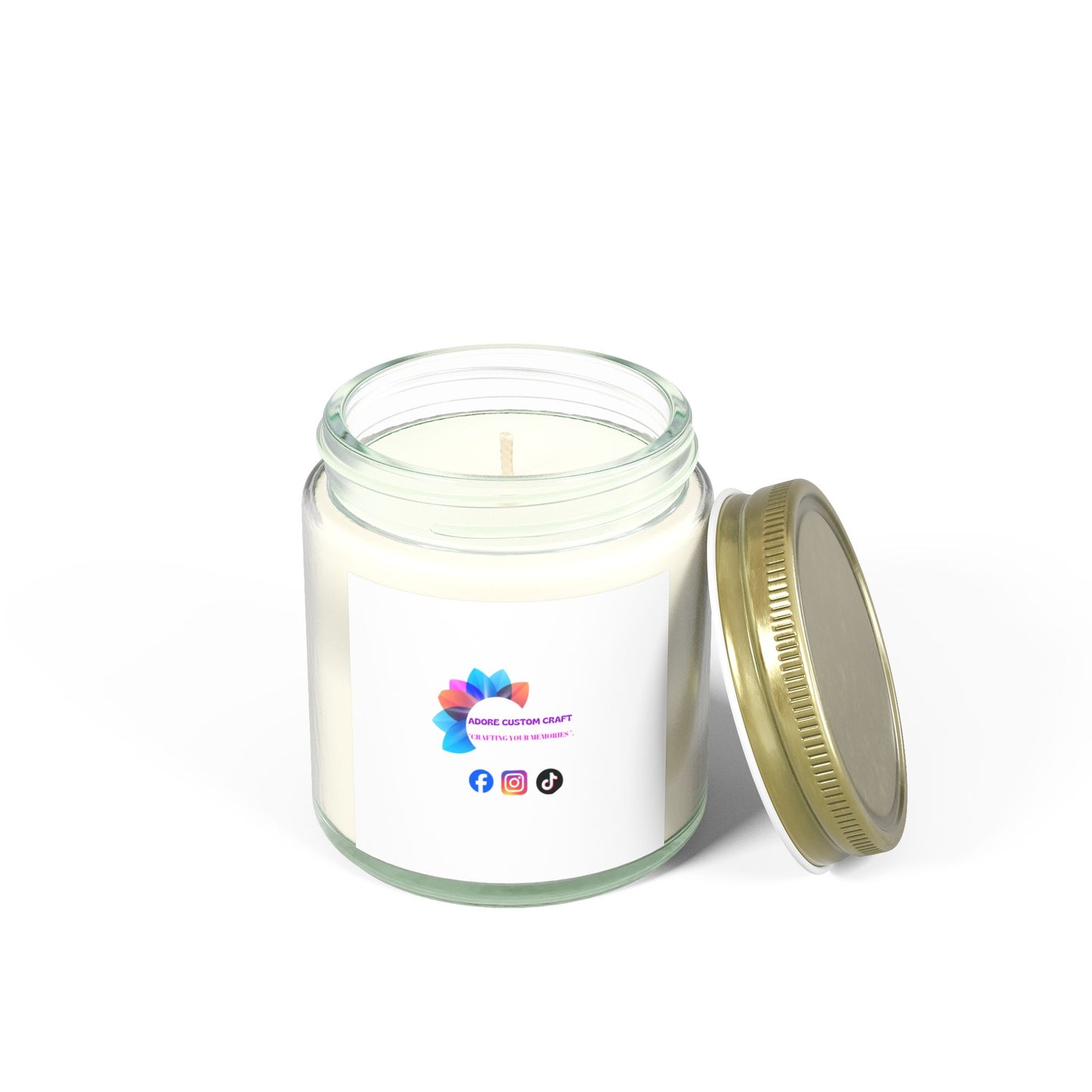 Scented Coconut Apricot Candles (4oz, 9oz)