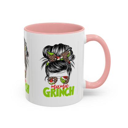 Mama Grinch Accent Coffee Mug (11, 15oz)