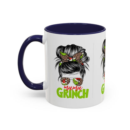 Mama Grinch Accent Coffee Mug (11, 15oz)