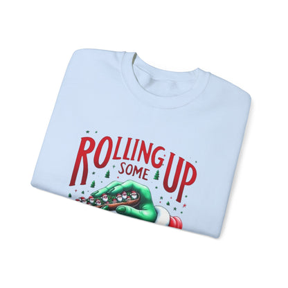 Rolling Up Christmas Spirit Crewneck Sweatshirt