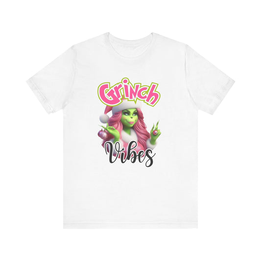Grinch Vibes T-Shirt — Women’s Festive Holiday Tee