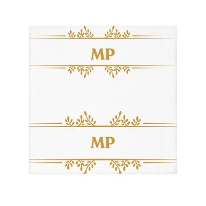Personalized Monogram Face Towel - Luxe White Hotel Style
