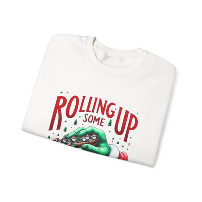 Rolling Up Christmas Spirit Crewneck Sweatshirt