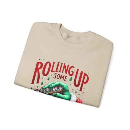 Rolling Up Christmas Spirit Crewneck Sweatshirt