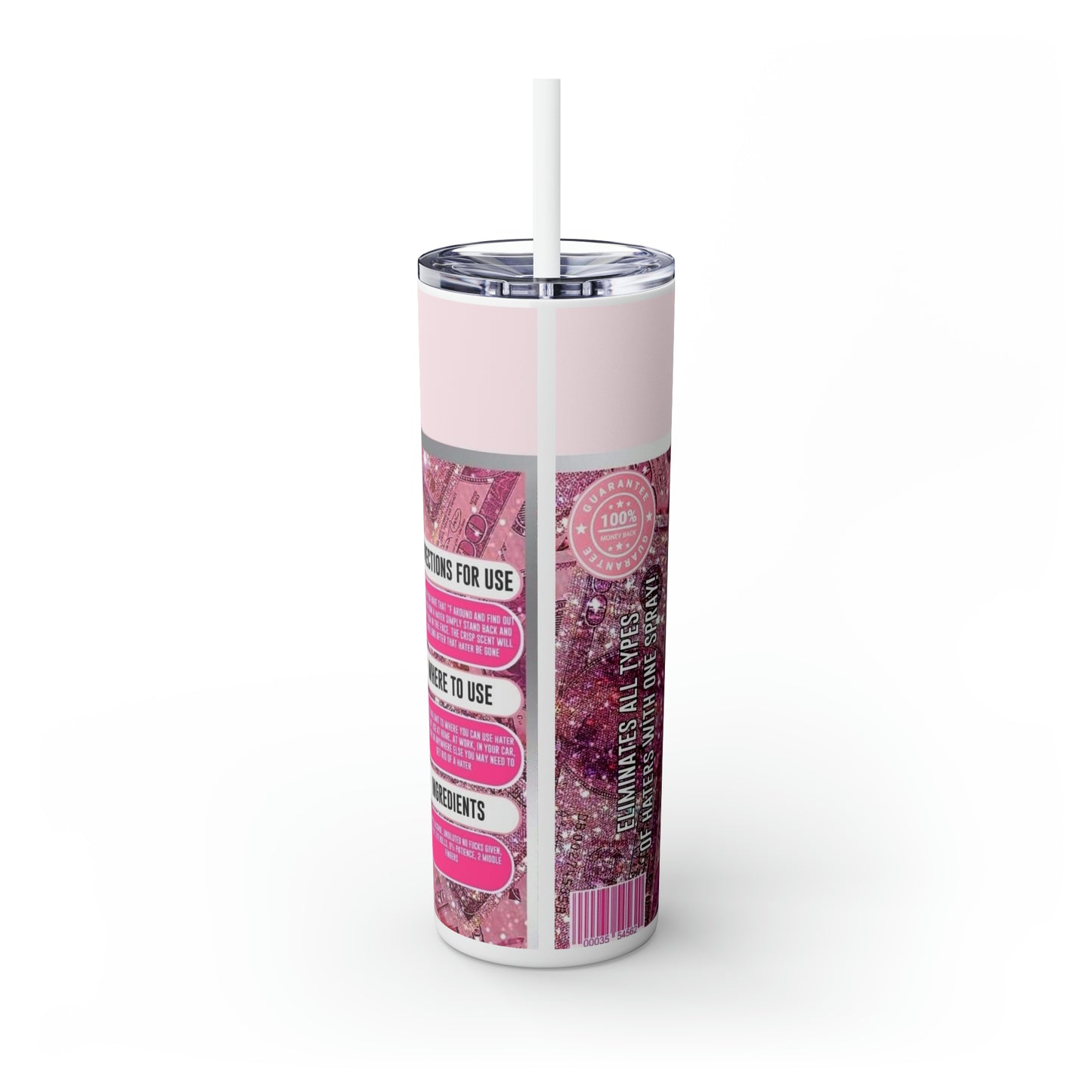 Skinny Tumbler with Straw, 20oz