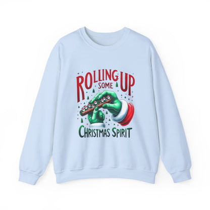 Rolling Up Christmas Spirit Crewneck Sweatshirt