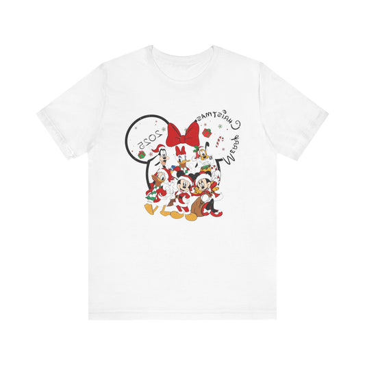 Holiday Character Family T‑Shirt – Festive Cartoon Crew Graphic Tee