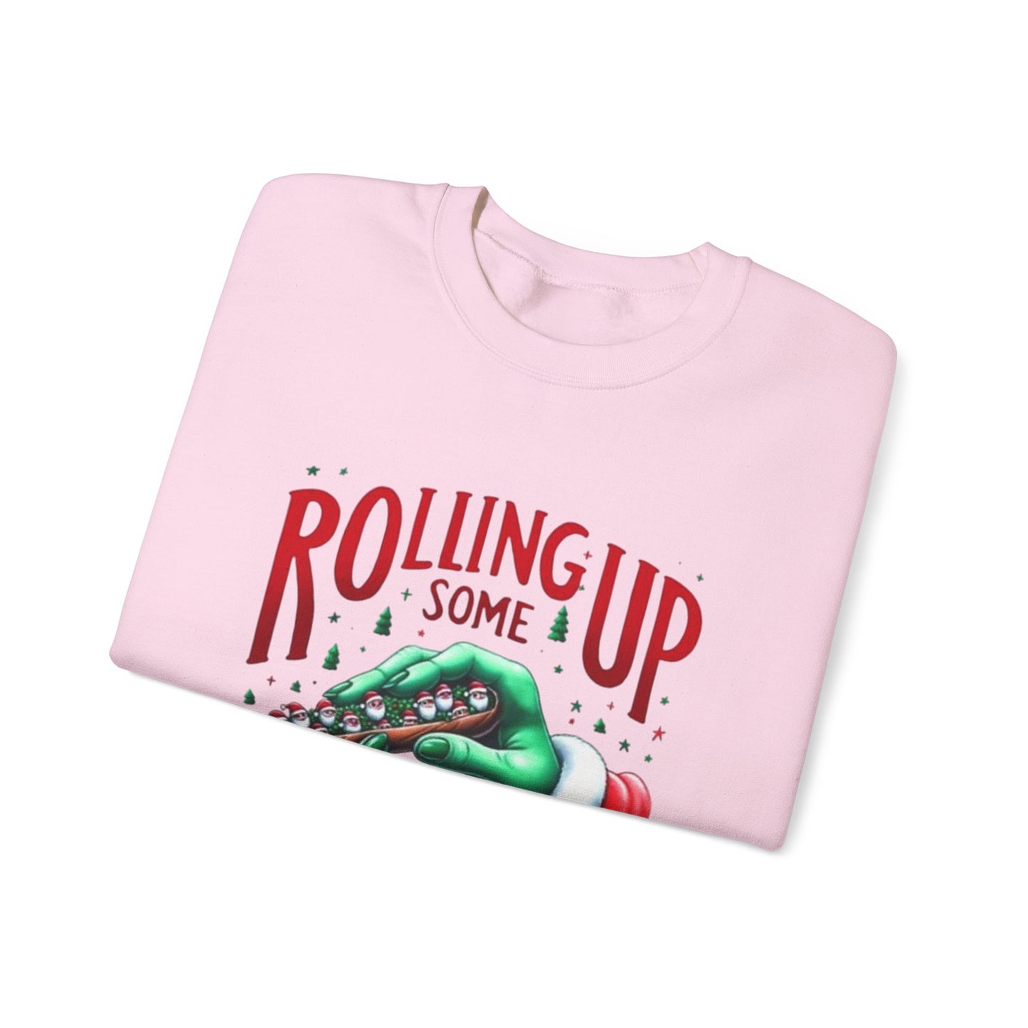Rolling Up Christmas Spirit Crewneck Sweatshirt