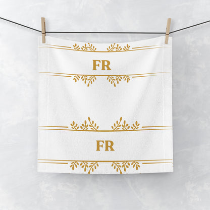 Personalized Elegant Face Towel with Floral Design | Perfect Gift for Weddings & Home