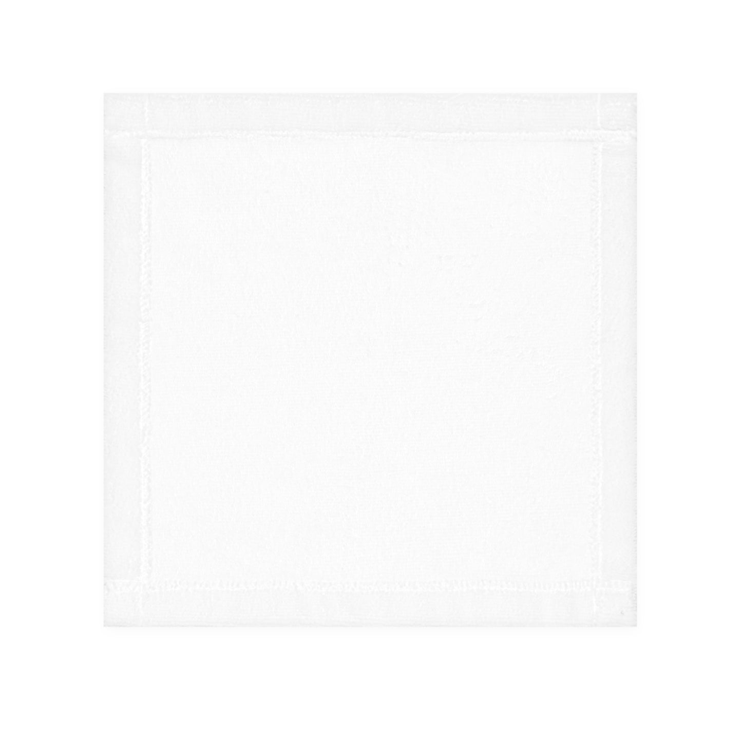 Personalized Monogram Face Towel - Luxe White Hotel Style