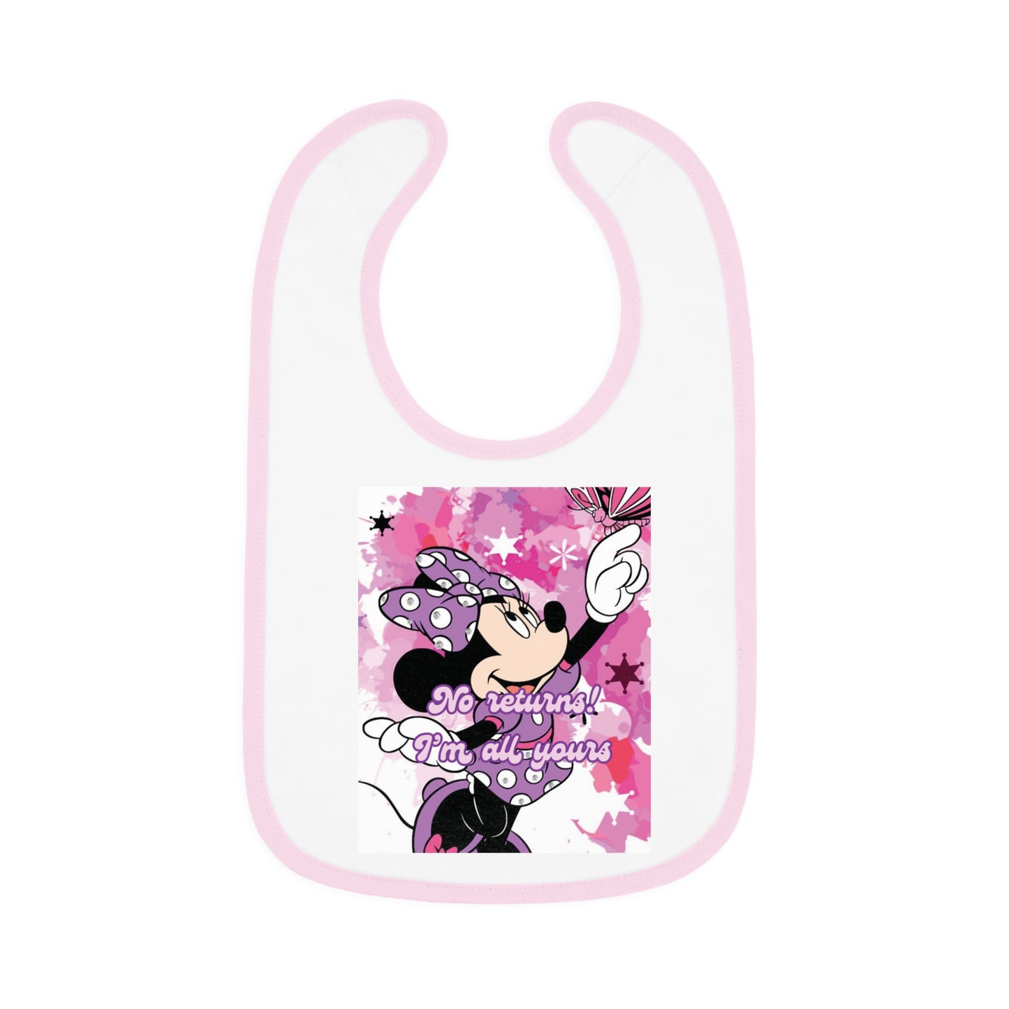 Baby Contrast Trim Jersey Bib