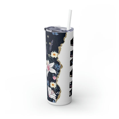 Skinny Tumbler with Straw, 20oz
