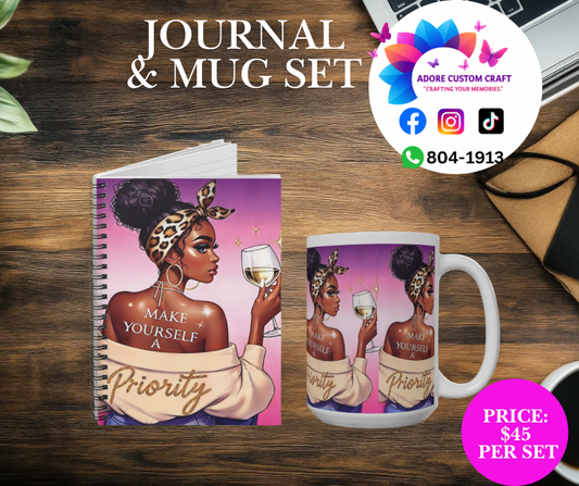 Inspirational Journal Book & Mug set