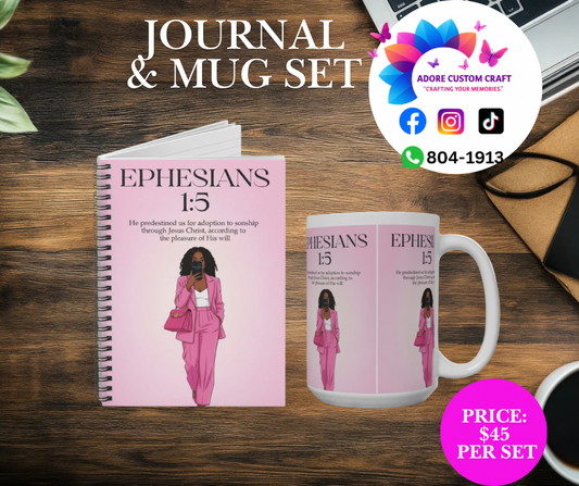 Inspirational Journal Book & Mug set