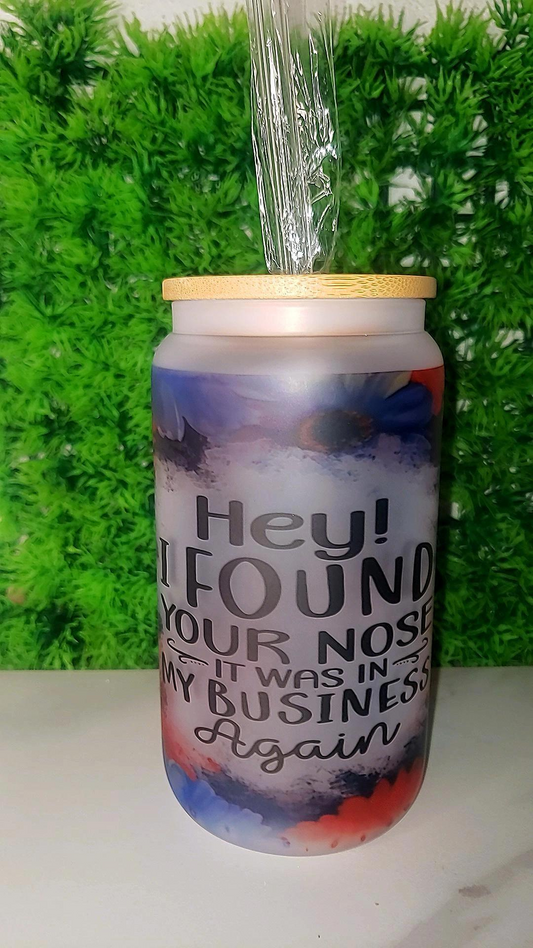 Flower Glass Tumbler
