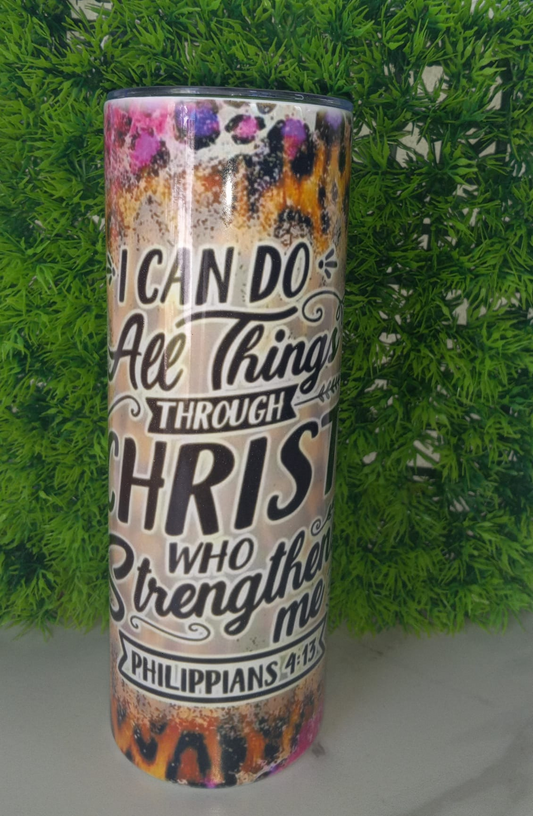 Inspired by Philippians 4:13 20oz Tumbler